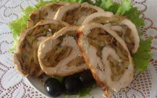 Рулетики из свинины с грибами — пошаговый рецепт с фото
